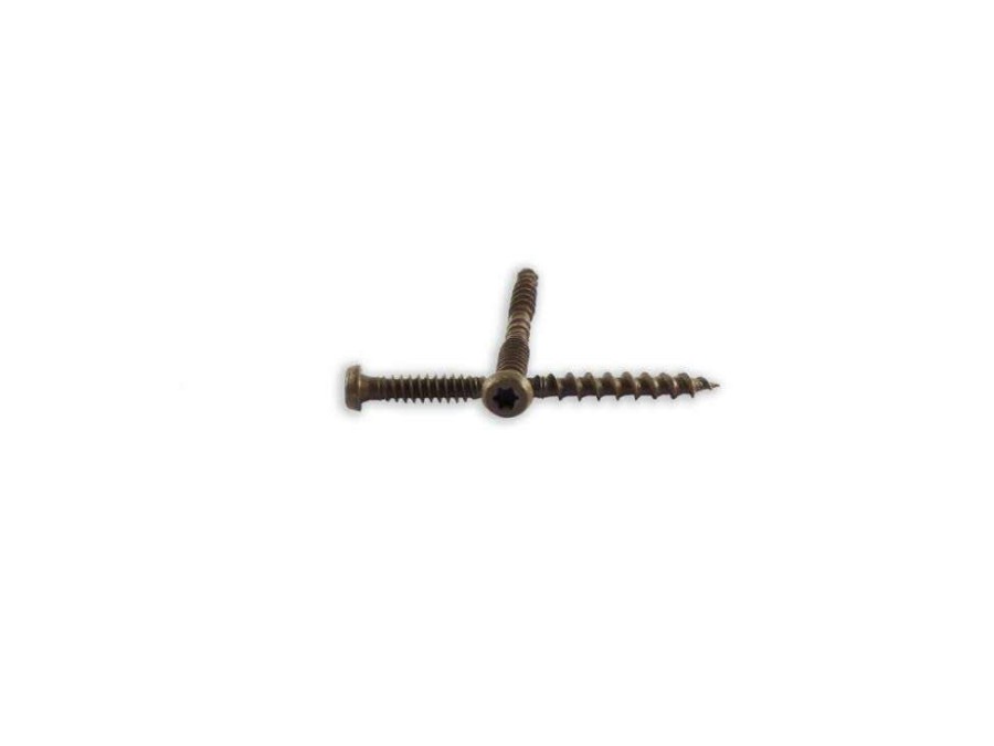 Accessories * | Discount Online #10 X 2-1/2 In. 1,000 Hour Ppg E-Coat Brown Composite Deck Screws