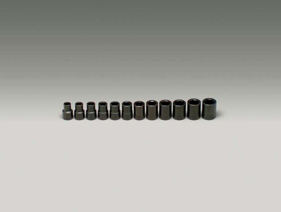 Sockets * | Discount 1/2 In. Dr 12 Pc. 6 Pt Metric Impact Socket Set