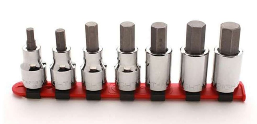 Sockets * | Best Choice 3/8 In. Dr., 7 Pc. Hex Bit Socket Set 1/8 In. To 3/8 In.