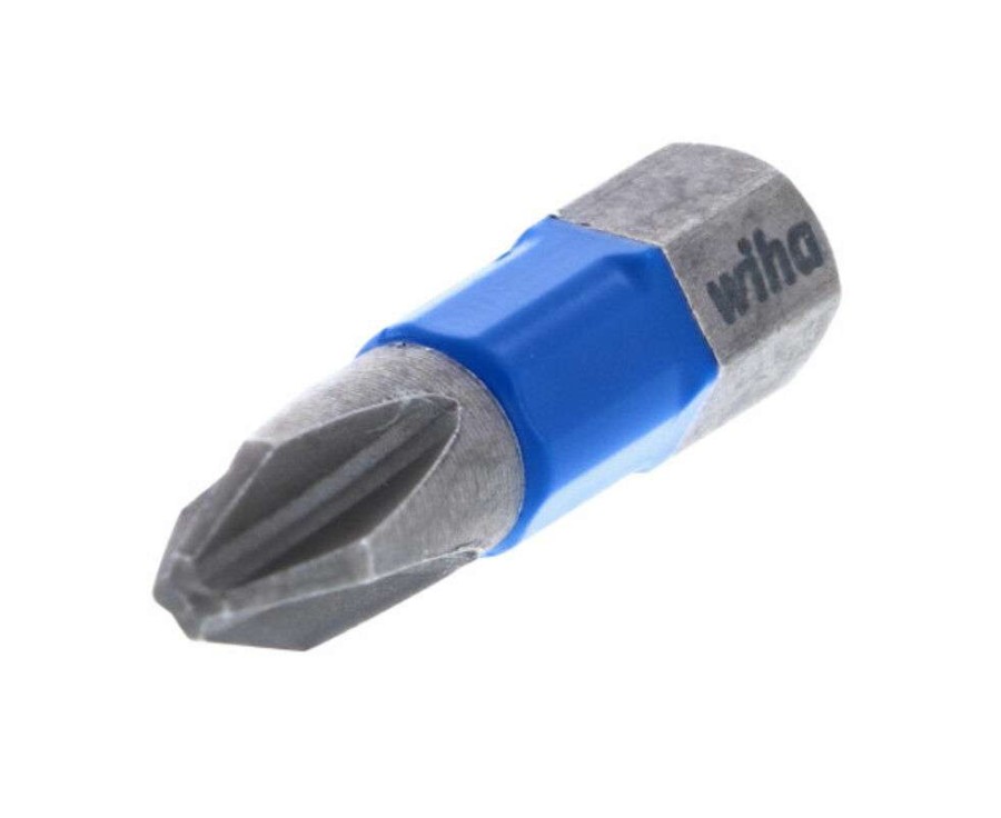 Accessories * | Crazy Deals Wiha Terminatorblue Impact Bit Phillips #2 1 20Pk