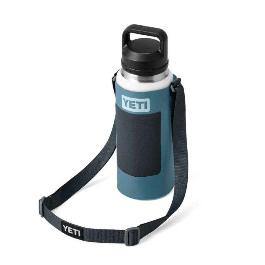 Yeti * | Special Yeti Large Rambler Bottle Sling Nordic Blue