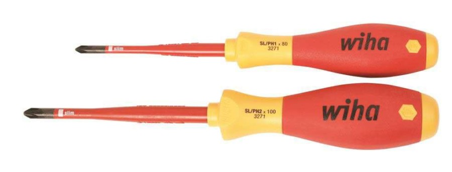 Hand Tools * | Crazy Deals Insulated Terminal Block Xeno Screwdriver Set, 2 Piece