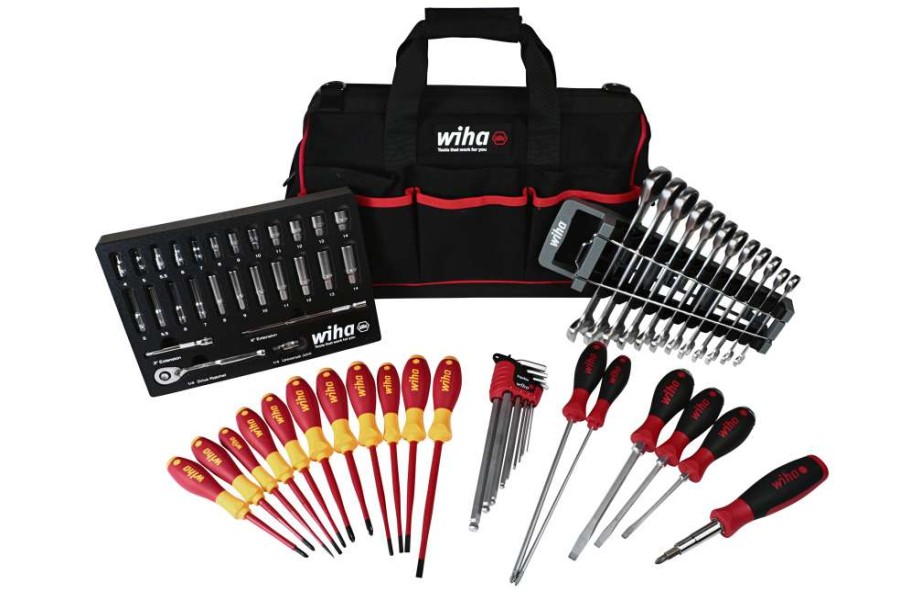 Sockets * | Discount Wiha Mechanics Tool Kit 75Pc