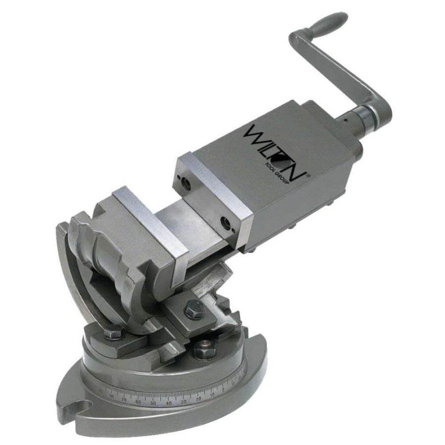 Hand Tools * | Outlet 3-Axis Precision Tilting Vise 3 Jaw Width, 1-5/16" Jaw Depth