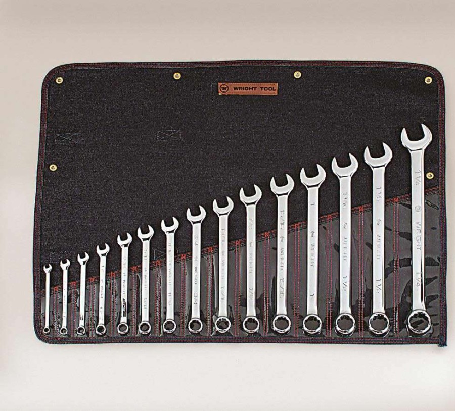 Wrenches * | Cheaper 15 Pc. Full Polish Combination Wrench Set