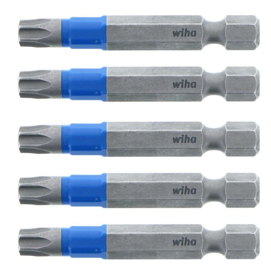 Accessories * | High Quality Wiha Terminatorblue Impact Bit Torx T30 2 5Pk