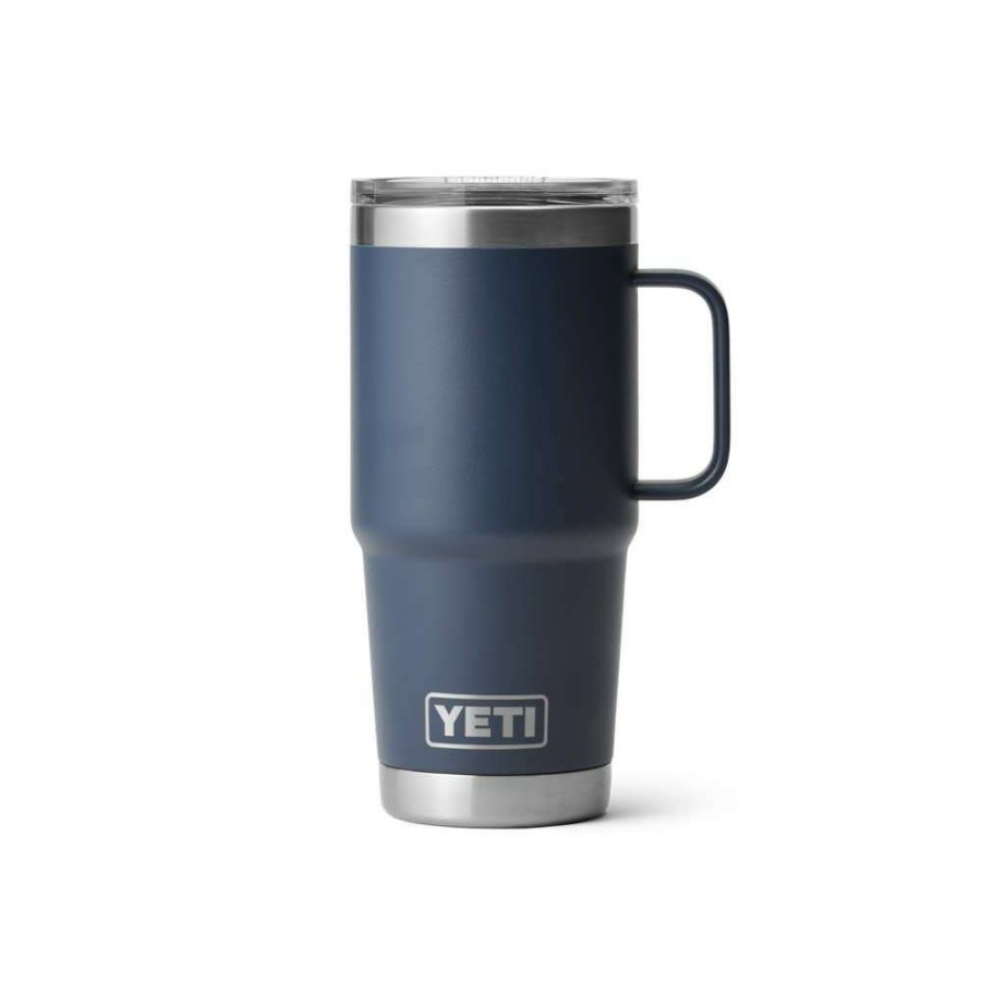 Yeti * | Discount Online Yeti Rambler Travel Mug With Stronghold Lid Navy 20Oz