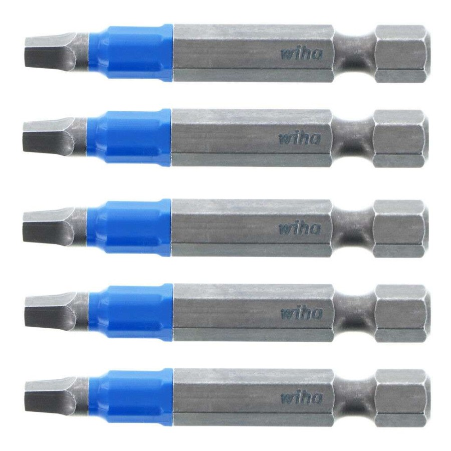 Accessories * | Outlet Wiha Terminatorblue Impact Bit 2 Square #2 5Pk