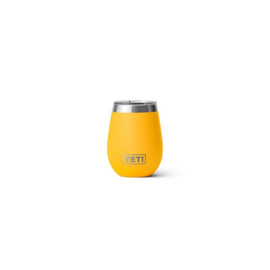 Yeti * | Discount Online Yeti Rambler 10Oz Wine Tumbler With Magslider Lid Alpine Yellow