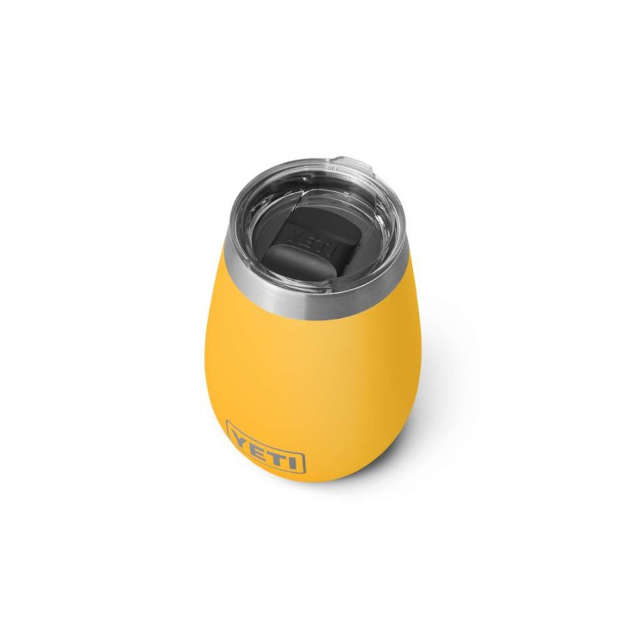 Yeti * | Discount Online Yeti Rambler 10Oz Wine Tumbler With Magslider Lid Alpine Yellow