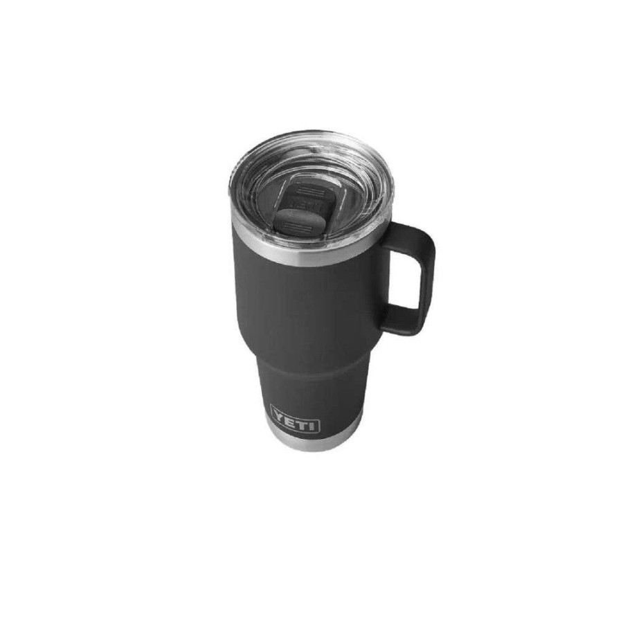 Yeti * | Classical Yeti Black Rambler 30Oz Travel Mug With Stronghold Lid