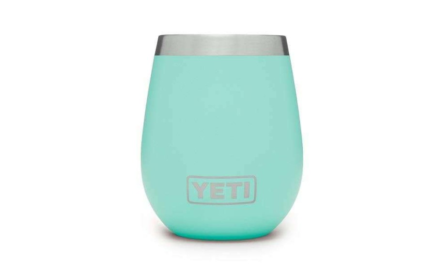 Outdoor Living * | Large Choice 10 Oz Seafoam Green Wine Tumbler 2 Pack