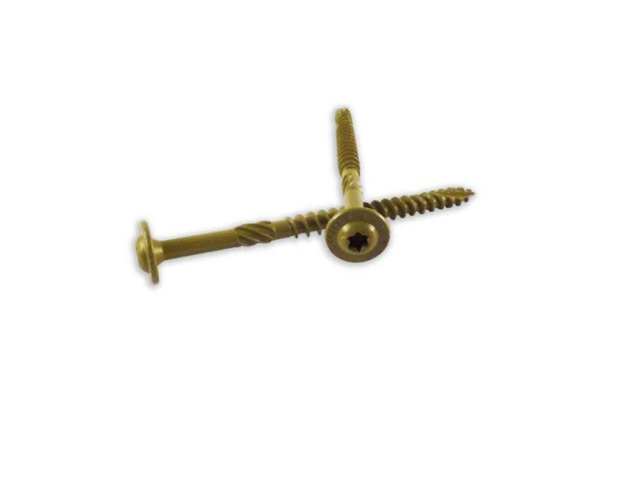 Accessories * | 100% Guarantee 1/4 X 3-1/8 In. 1,500 Hour Ppg Golden E-Coat Washer Head Screws