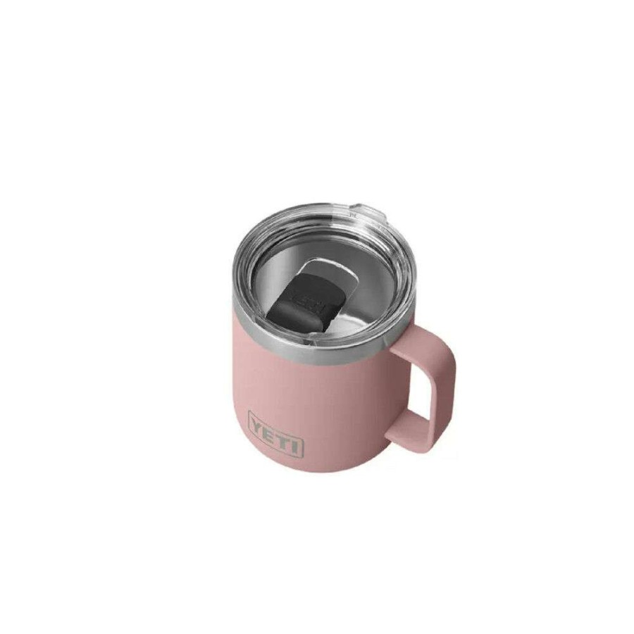 Yeti * | 100% Guarantee Yeti Sandstone Pink Rambler 14Oz Mug With Magslider Lid