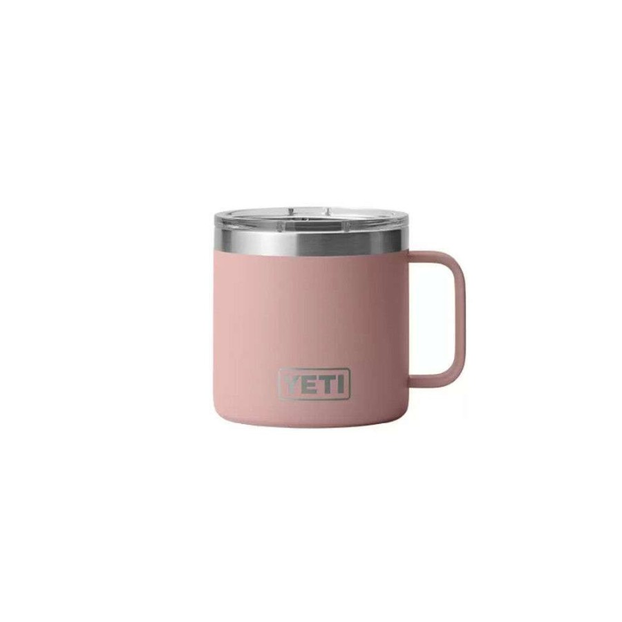 Yeti * | 100% Guarantee Yeti Sandstone Pink Rambler 14Oz Mug With Magslider Lid