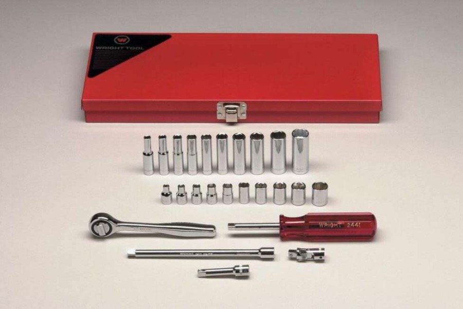 Sockets * | Discount Online 1/4 In. Drive 23 Pc. 6 Pt Standard & Deep Socket Set