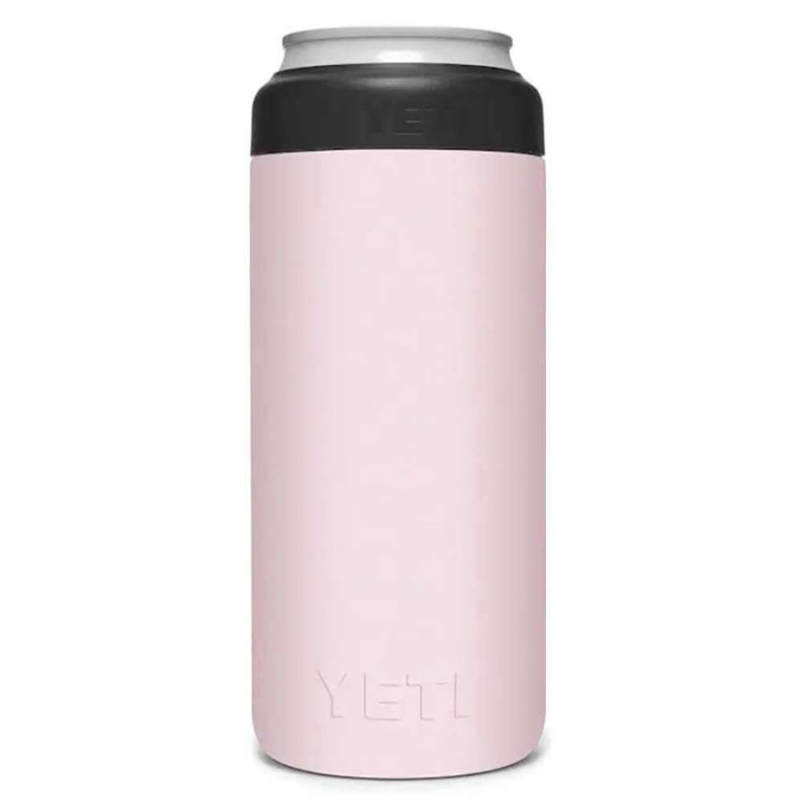 Yeti * | Sales Yeti Rambler Colster Slim Can Insulator Ice Pink 12Oz