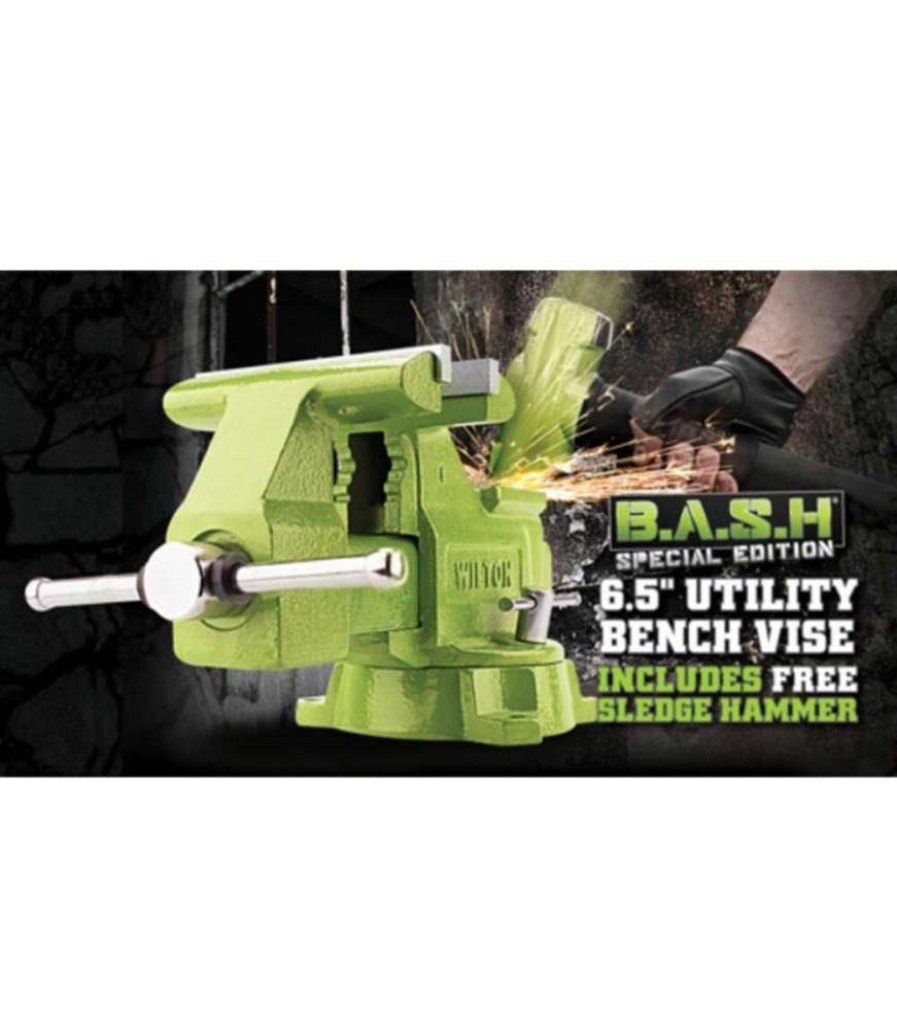 Hand Tools * | Crazy Deals 6-1/2In Utility Vise With Free 4Lb Bash Sledge Hammer