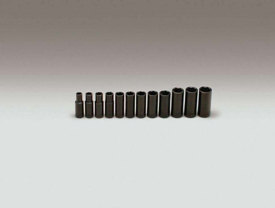 Sockets * | Reliable Quality 3/8 In. Dr., 12 Pc. Impact Metric Socket Set 8 Mm To 19 Mm 6 Pt. Deep