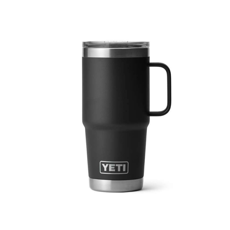 Yeti * | Reliable Quality Yeti Rambler Travel Mug With Stronghold Lid Black 20Oz