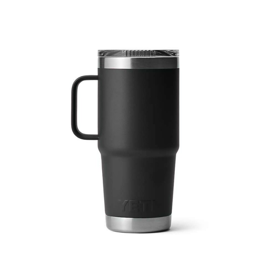 Yeti * | Reliable Quality Yeti Rambler Travel Mug With Stronghold Lid Black 20Oz