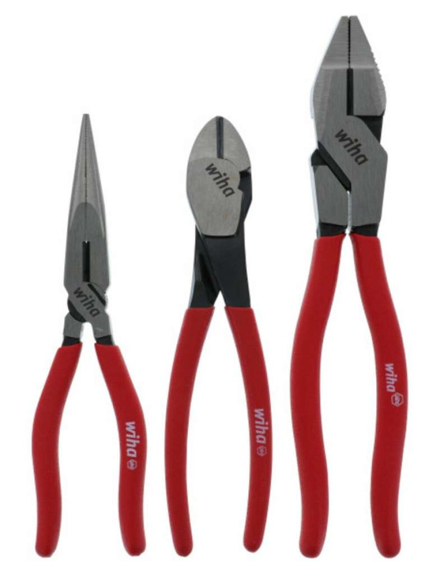 Accessories * | Reliable Quality Wiha Classic Grip Pliers & Cutters Set 3Pc