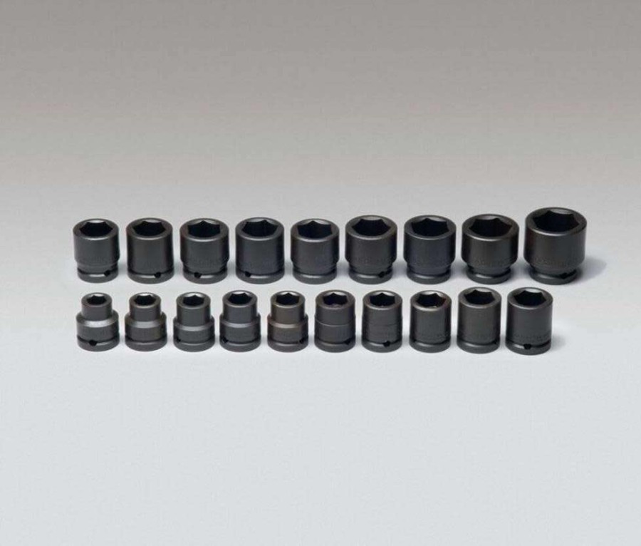 Sockets * | Outlet 3/4 In. Dr, 19 Pc. 6 Pt, Std Metric Impact Socket Set