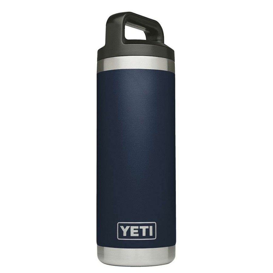 Yeti * | Large Choice 18Oz Rambler Bottle With Bottle Chug Cap Navy