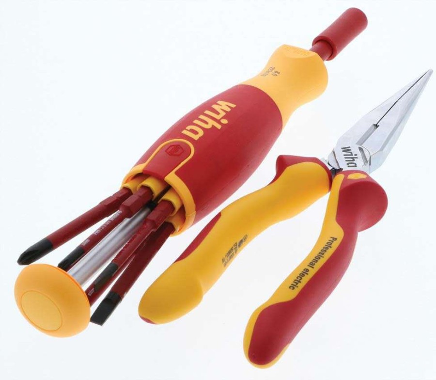 Hand Tools * | Best Choice Insulated Long Nose Pliers & Slimline Blade Set, 8 Piece