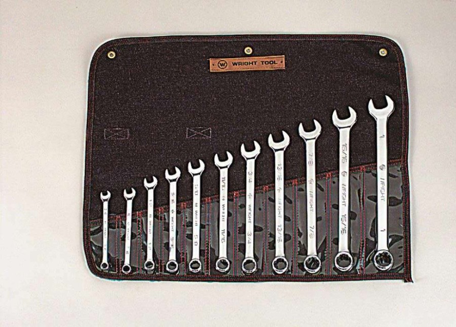 Wrenches * | Outlet 11 Pc. Full Polish Combination Wrench Set 3/8 In. To 1 In. 12 Pt