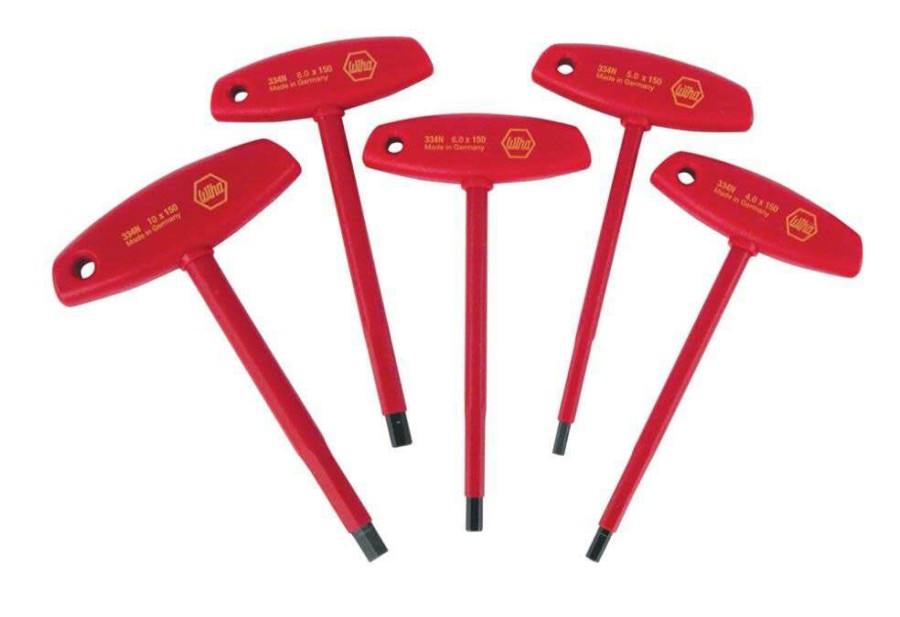 Hand Tools * | Bestsellers Insulated T-Handle Hex Metric 5 Pc. Set