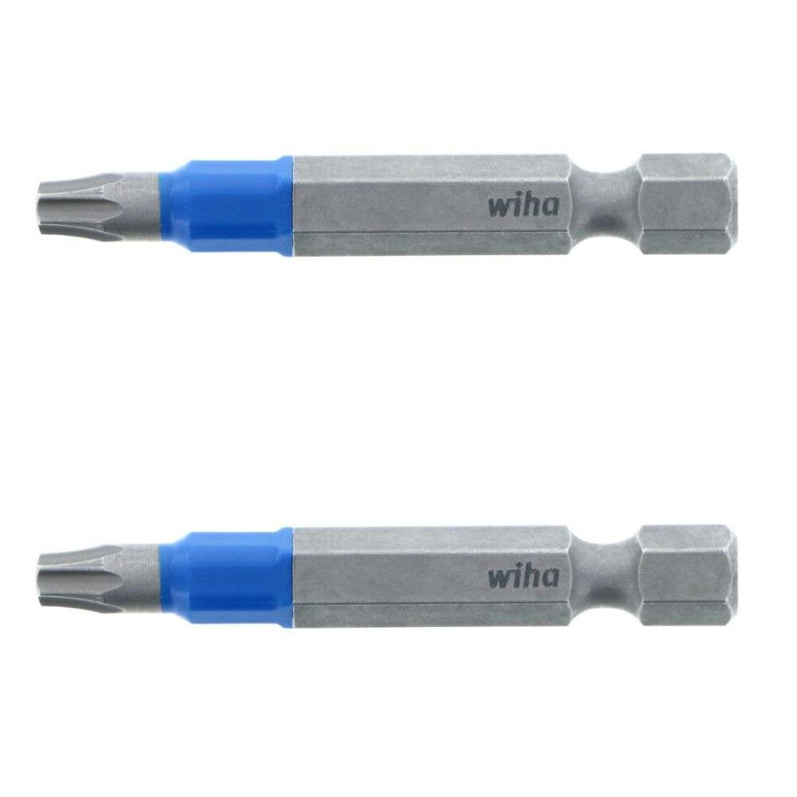 Accessories * | Best Quality Wiha Terminatorblue Impact Bit Torx T15 2 2Pk