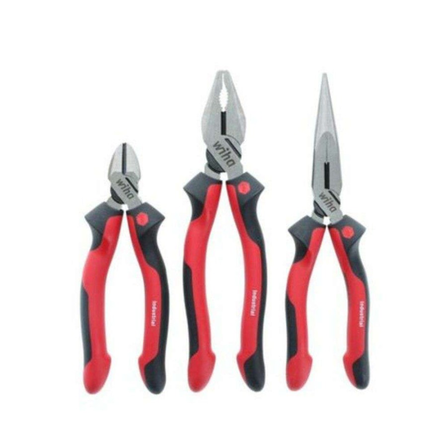 Accessories * | Discount Online Soft Grip Industrial Pliers/Cutters Set 3 Piece