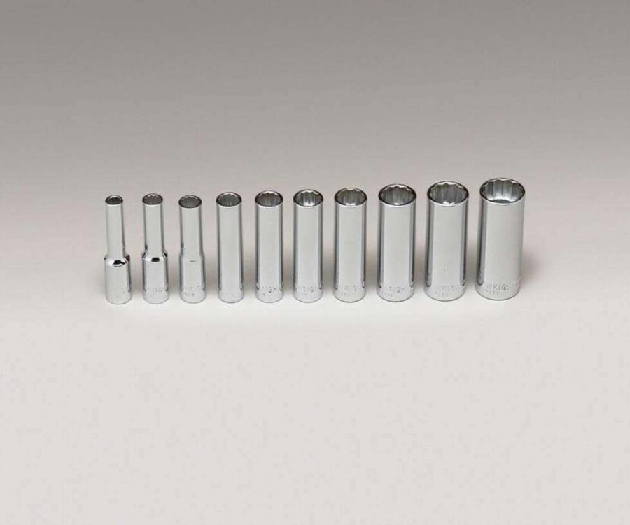 Sockets * | Large Choice 1/4 In. Dr., 10 Pc. 12 Pt. Deep Socket Set