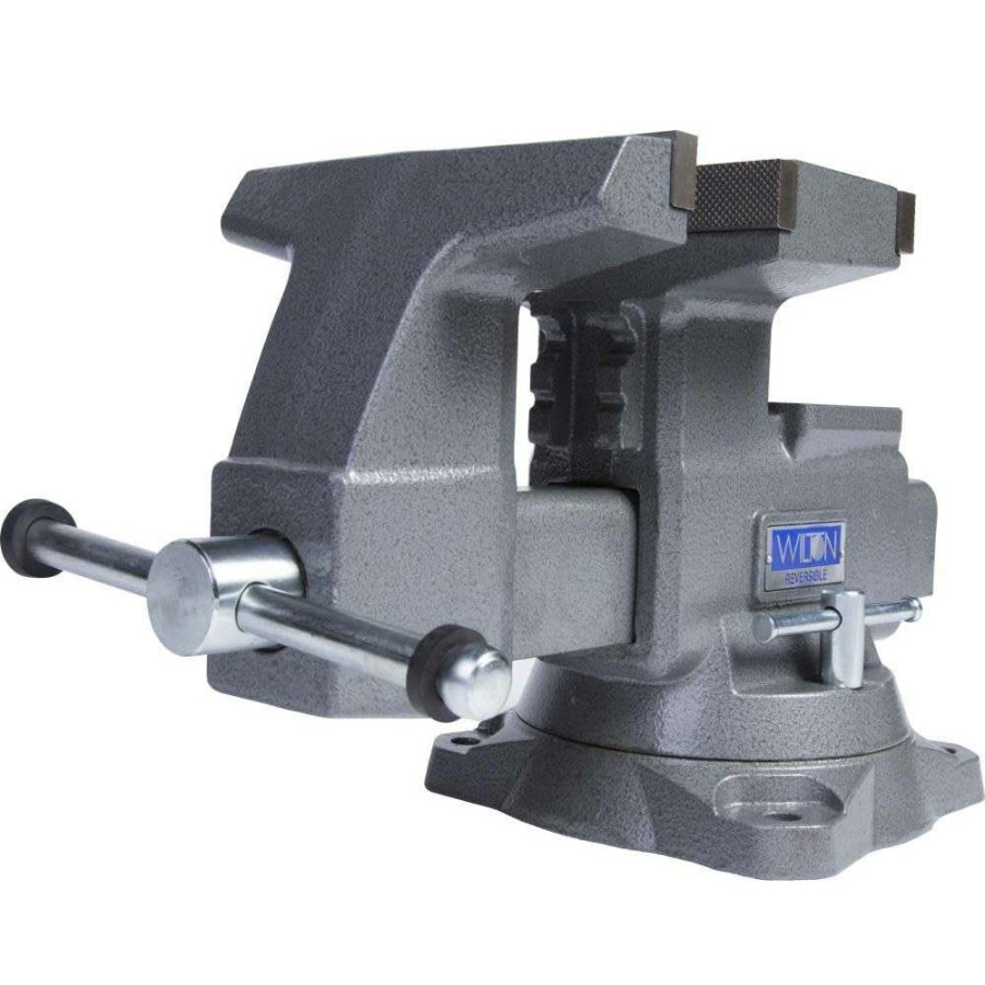 Hand Tools * | Reliable Quality Wilton Reversible Bench Vise 8" Jaw Width 9 1/4 (14 1/2 Reversed) Jaw Opening 4 3/4 Throat Depth