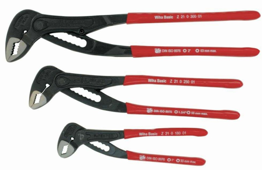 Accessories * | Online Soft Grip Adjustable Box Type Pliers Set, 3 Piece