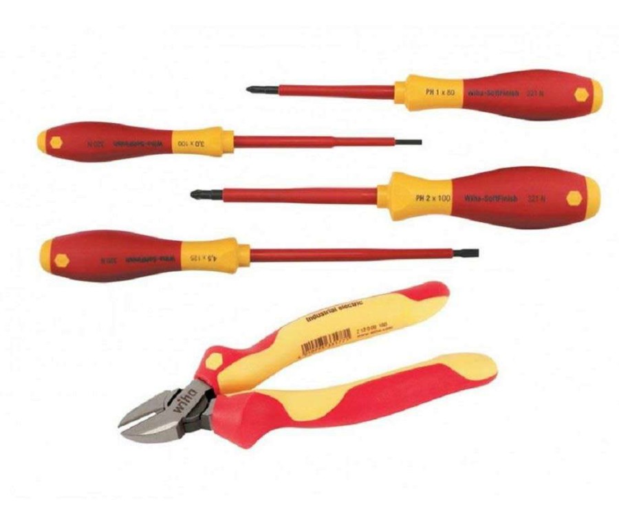 Hand Tools * | Sales Insulated Industrial Cutters & Screwdriver Set, 5 Piece