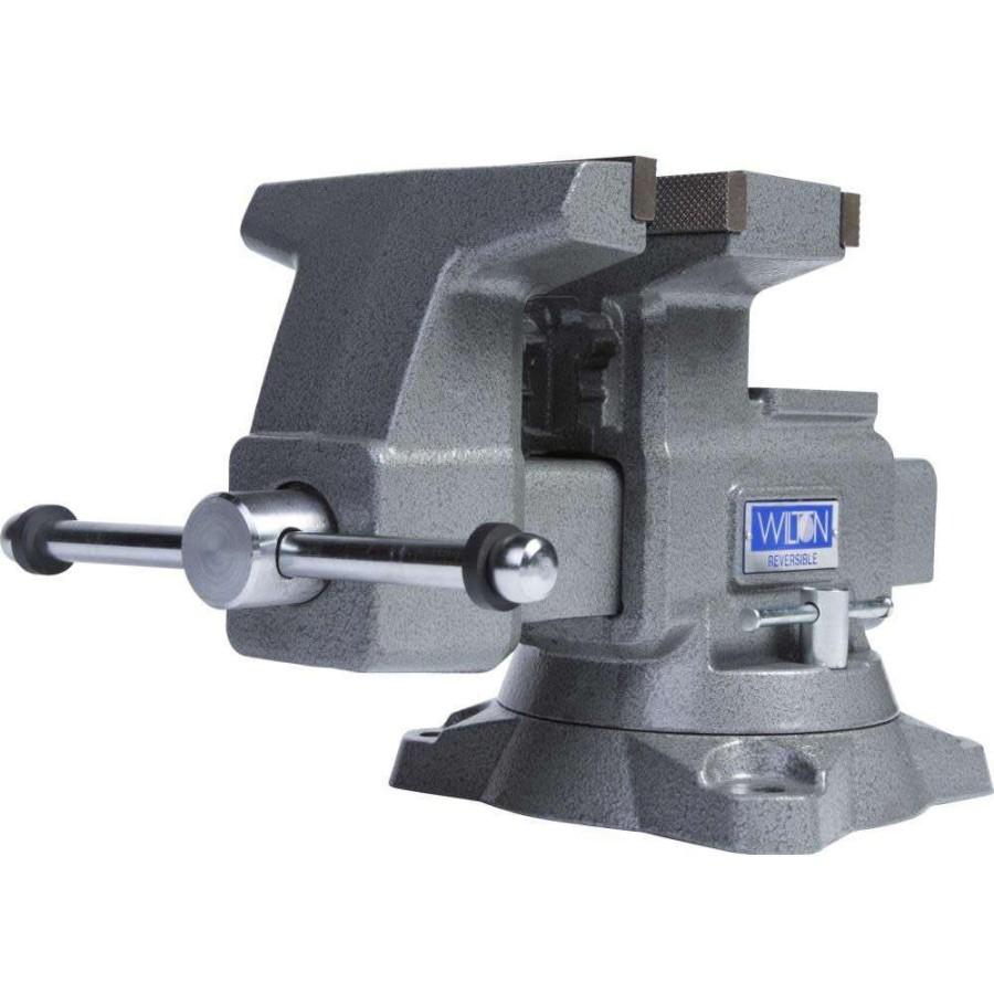 Hand Tools * | Large Choice Reversible Bench Vise, 6-1/2 Jaw Width, 7-1/4" (12-3/4 Reversed) Jaw Opening, 4 Throat Depth