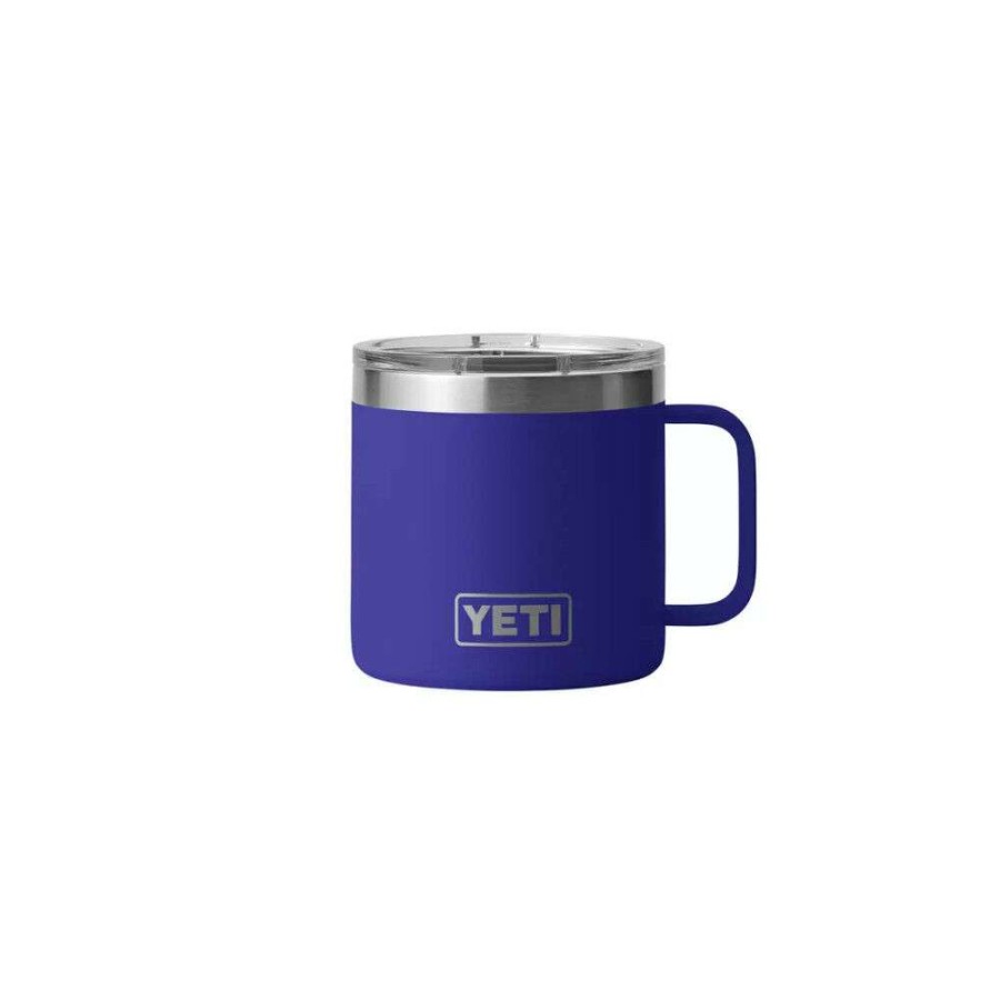 Yeti * | Large Choice Yeti Rambler 14Oz Mug With Magslider Lid Offshore Blue