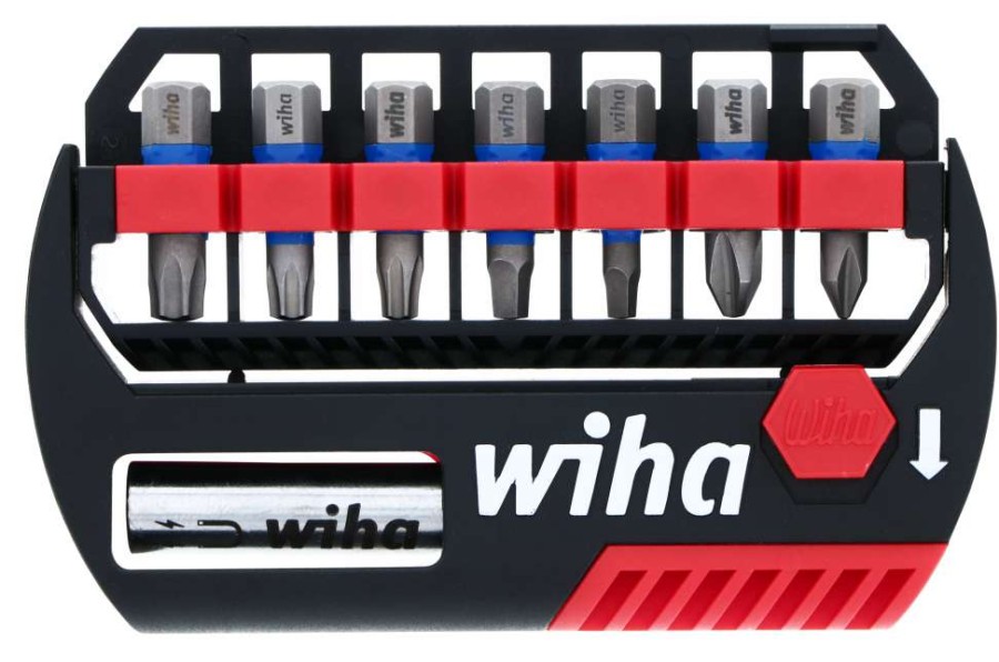 Accessories * | Discount Wiha Impact Bit Set With Magnetic Bit Holder 1 Bits 8Pc