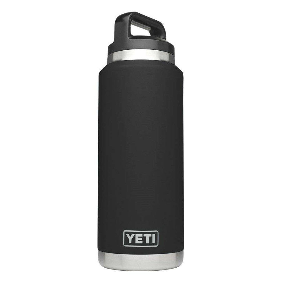 Yeti * | High Quality 36Oz Rambler Bottle With Bottle Chug Cap Black