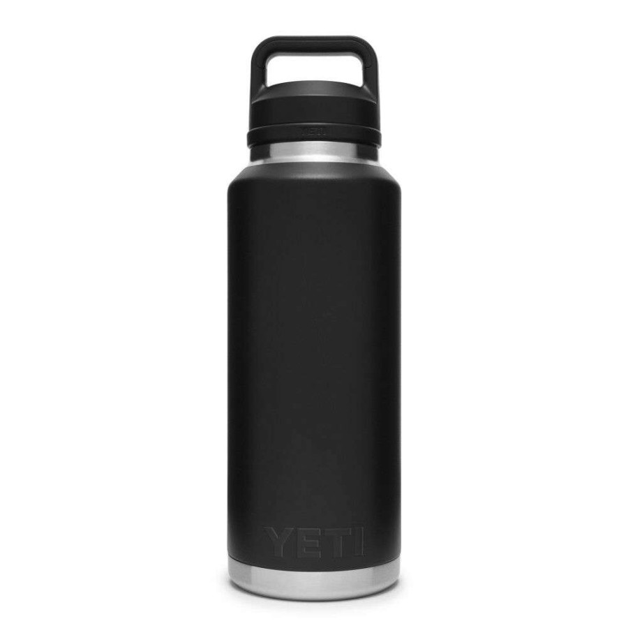 Yeti * | Best Quality Yeti Rambler Bottle With Chug Cap 46Oz, Black