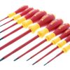 Hand Tools * | Best Choice Insulated Cushion Grip Slotted Screwdriver Set, 10 Piece