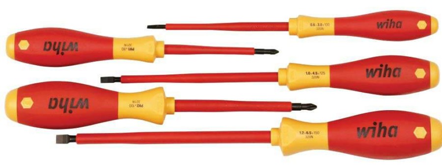 Hand Tools * | Best Choice Insulated Cushion Grip Slotted And Phillips Screwdriver Set, 5 Piece