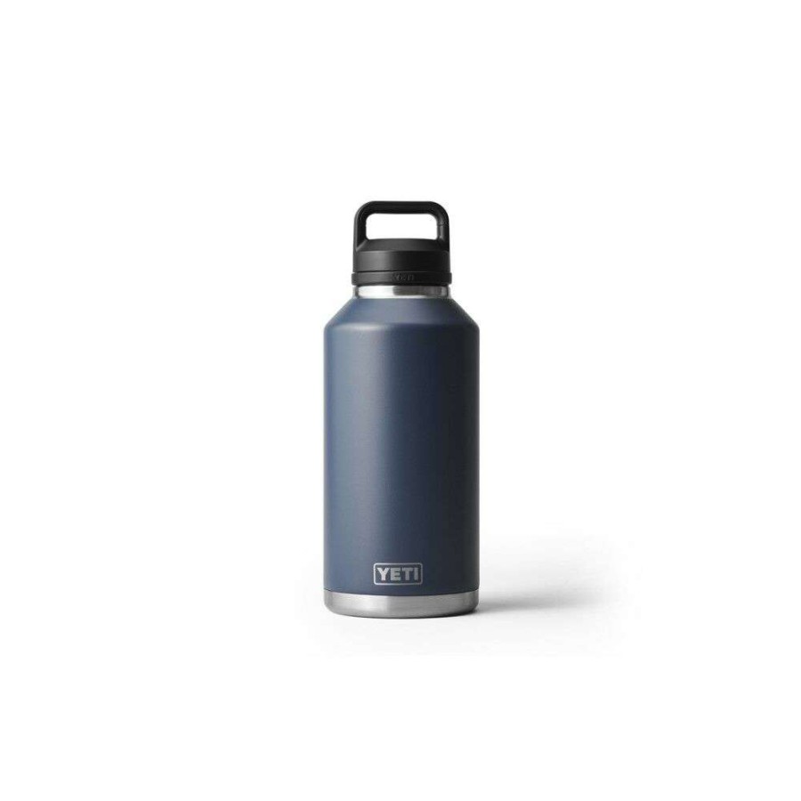 Yeti * | Discount Yeti Rambler 64Oz Bottle Navy Blue With Chug Cap