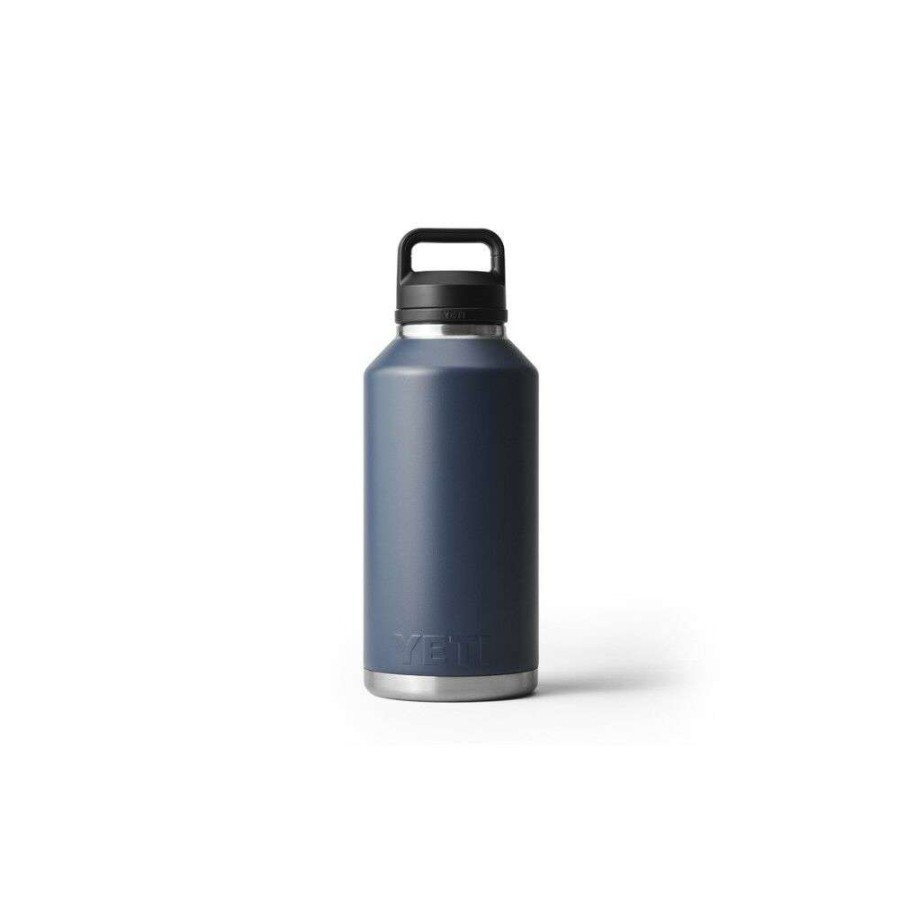 Yeti * | Discount Yeti Rambler 64Oz Bottle Navy Blue With Chug Cap