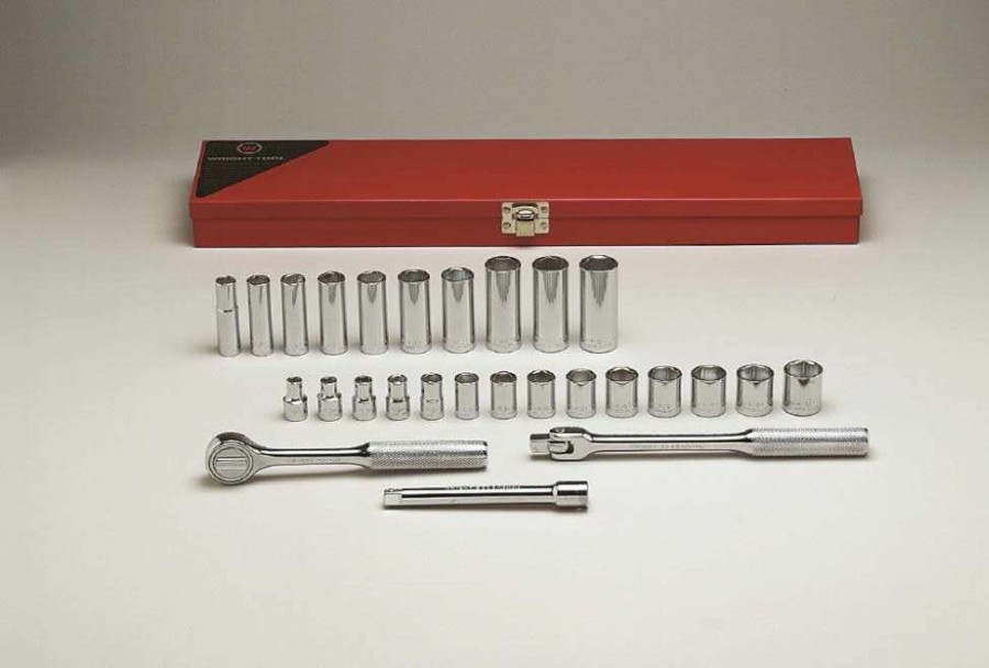 Sockets * | Sales 3/8 In. Drive 27 Pc. 6 Pt Std And Deep Socket Set