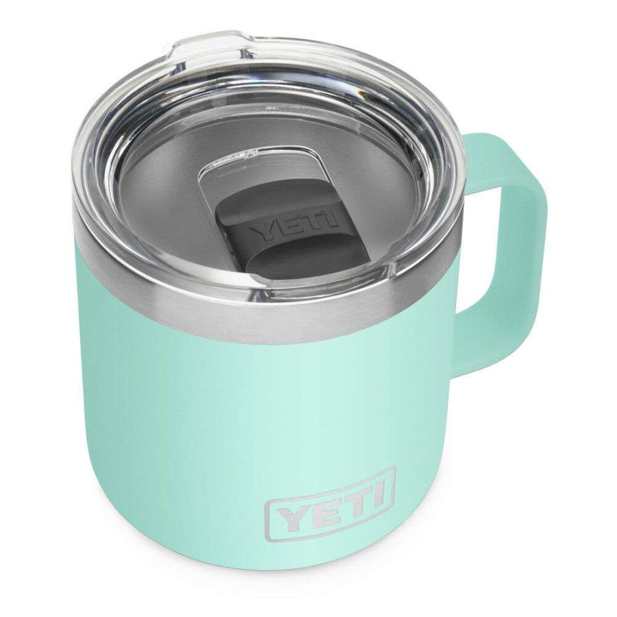 Yeti * | Outlet Yeti Rambler Mug With Magslider Lid 14Oz, Seafoam