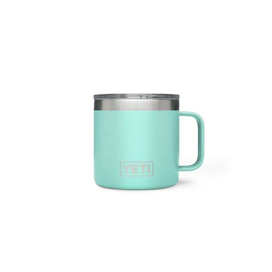 Yeti * | Outlet Yeti Rambler Mug With Magslider Lid 14Oz, Seafoam