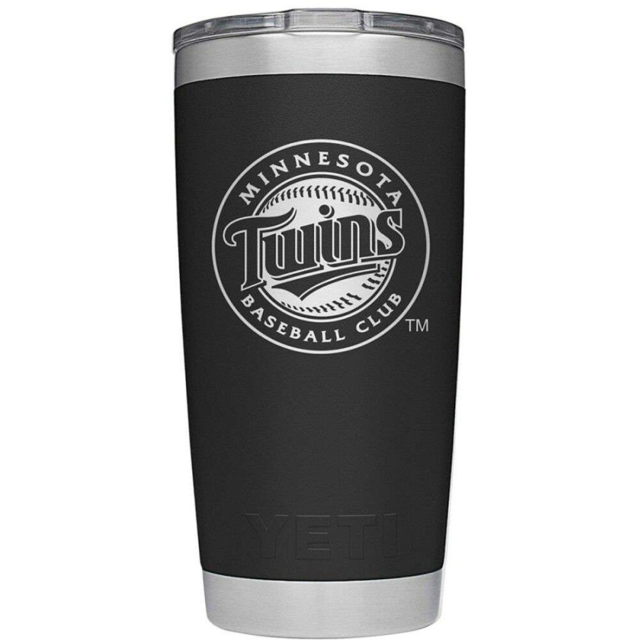 Yeti * | Classical 20 Oz Minnesota Twins Rambler, Black